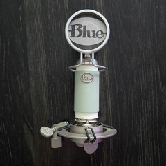 Blue Microphones Spark Cardioid Condenser Microphone w Mount Sage Green TESTED