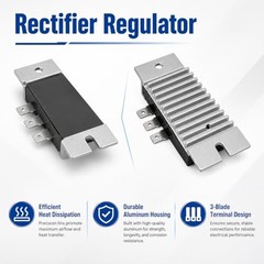 20 Amp Voltage Regulator Rectifier 21066-7011 21066-0740 – 1-Pack – Also