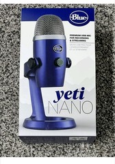Blue Microphones Yeti Nano Premium USB Condenser Microphone, Vivid Blue