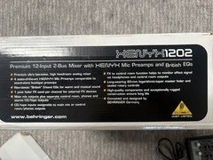 Behringer Xenyx1202 Premium 12-input 2-Bus Mixer Mic Preamps British EQs