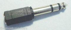 2X 1/8″ 3.5mm Female Jack to 1/4″ Male Plug Stereo Headphone Audio Adapter VWLTW
