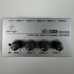 Behringer MicroMIX MX400 4-Channel Ultra Low-Noise Line Mixer Untested