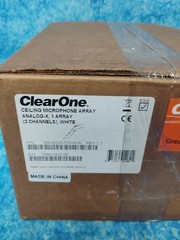 ClearOne Ceiling Microphone Array Analog-X, 1 Array (3 Channels), Bundle, White