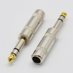 10,1/4 Stereo TRS heavy duty male audio speaker guitar cable connector plug JACK