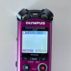 OLYMPUS LS-P2 Linear PCM Voice Recorder 8GB Red (Pink) Complete Box Set Tested