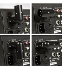 LyxPro XLR Angled Adapter Male To Female 4 Angle Positions 90 degree Mic Cable