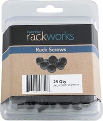 Gator Rackworks Standard Size Rack Screws; 25 Pack (GRW-SCRW025)