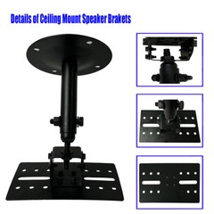 Pair Wall Ceiling Steel Convenient Stability Mounts Universal Stand for Speakers