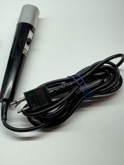 3M Vintage Microphone Black Silver Wired With Stand Used