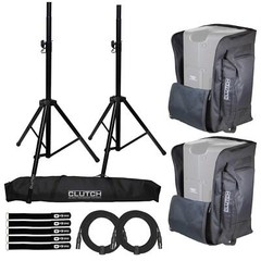 Pro Audio DJ Universal Padded 12″ Speaker Tote Bags w Tripod Stands fits K12.2