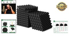Sound Proof Foam Panels 1.5“ Thick, Egg Crate Design for Quiet Spaces