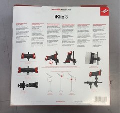 IK Multimedia iKlip 3 Universal Mic Stand Support for Tablets Sealed NEW