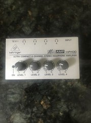 EXC — Behringer MicroAmp HA400 4-Channel Stereo Headphone Amplifier