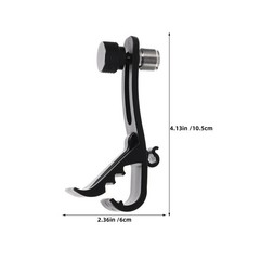 5Pcs Adjustable Drum Mic Clamp Holders Black Plastic Metal Mic Clip