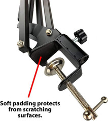 ChromaCast 38″ Adjustable Boom Mic Suspension Scissors Desk Microphone Stand