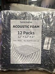 12 Pack Acoustic Foam Panels 1 X 12 X 12 Inches Sound Proof Foam Panels for Wall