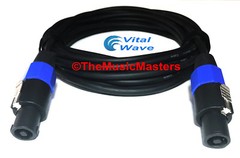 15′ ft 14ga Speakon Amp to SPEAKER CABLE WIRE Premium Pro Audio PA DJ Cord VWLTW