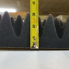 Near Perfect 39x78x3 Self Adhesive Egg Crate Acoustic Foam Soundproofing