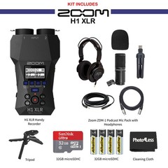Zoom H1 XLR Handy Recorder Bundle