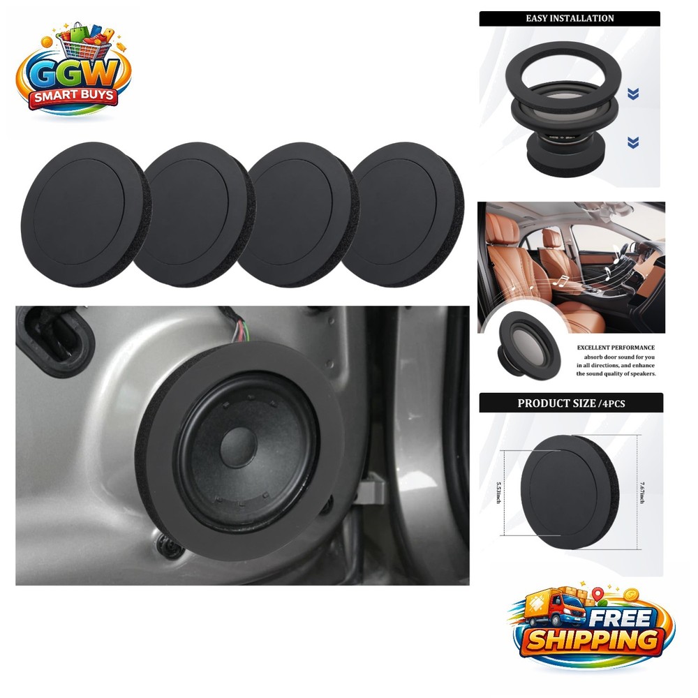 Waterproof Speaker Foam Enhancer – 6.5″ Rings for Superior In-Car Audio