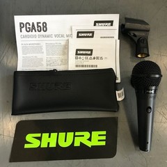 Shure PGA58 50 Hz – 16kHz Cardioid Dynamic Vocal Microphone PGA58-LC 🔥New🔥