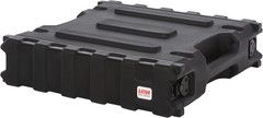 Cases Pro Series Rotationally Molded 2U Rack Case with Standard 19″ Depth, Made