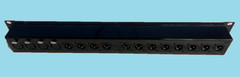 Mamba 16 Point [12 in x 4 out] 1RU XLR to XLR Patch Bay