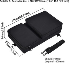 Portable Sofe Case Shoulder Bag Backpack for Pioneer DJ DDJ-FLX4/DDJ-400 Dj/Ddjs