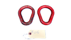 Unbranded Red Large Oval Rigging Hardware #2146 (LOT OF 2)THS