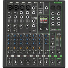 Mackie ProFX10 GO Battery-Powered 10-Channel Analog Audio Mixer With Bluetooth
