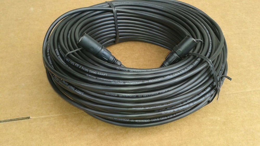 25FT PRO CAT6 Tactical Shielded w/Neutrik Ethercon RJ45 Digital Audio Cable