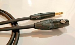 TRS to XLR (male or female) – Mogami 2549 – Neutrik – Choose your length!