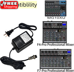 AC 17Vx2 600Ma Mixer Power Supply Mixing Console Adapter,3-Pin Connector Pedalbo