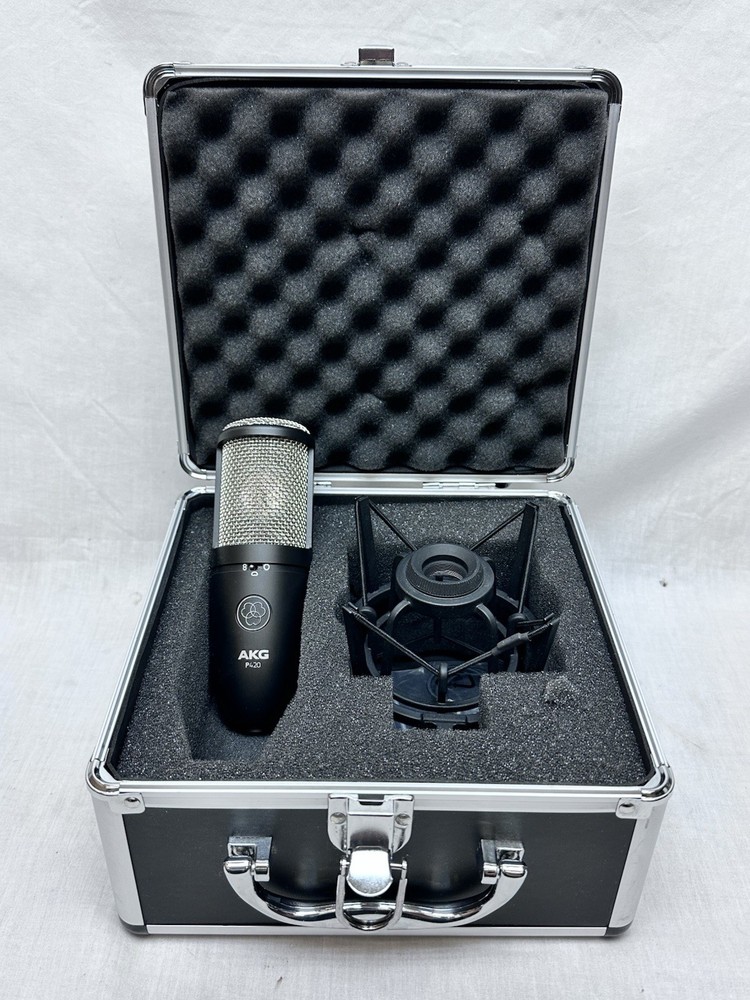 AKG P420 Microphone Multi-Pattern Condenser Microphone with Shock Mount & Case
