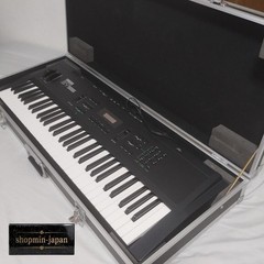 YAMAHA SY55 AWM2 Digital Synthesizer w/ Hard Case Tested from Japan
