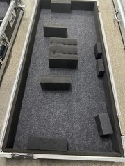 Flight Case Road Case Rolling Equipment Case w/ Foam Insert