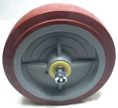 Two (2) 8″ x 2″ Thermoplastic Caster Wheels 600 lbs Cap.