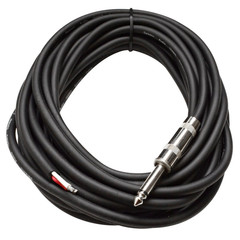 Qrw25Pair 25-Feet Raw Wire to 1/4-Inch Speaker Cable, 16 Guage, Pa/Dj/Home Audio