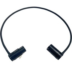 2Pack 1M Low-Profile Right-Angle 3-Pin XLR Male to Female Adjustable-Angle Cable