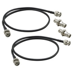 2 Kit Front Mount Antenna BNC Connect Cables for Shure/Sennheiser/Audio Technica