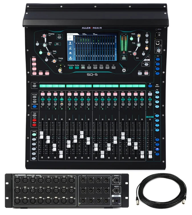 Allen & Heath SQ-5 48-channel Digital Mixer and Stage Box Bundle