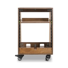 Sound Town DIY Slanted 12U Studio Rack (4U Top + 8U Lower), with 2U Bottom St…