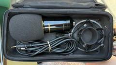 Excelvan BM-800 Condenser Mic Kit Cardioid 3.5mm Wired Shock Mount Black/Gold