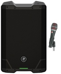 Mackie SRT210 10” 1600 Watt Powered DJ PA Speaker w/Bluetooth+SE Electronics Mic