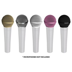 5 Multiple Color Replacement Microphone Grilles for SM58 & Similar Mics