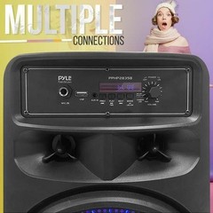 Pyle Bluetooth Portable PA Speaker – Party Audio Speak Black PPHP2835B