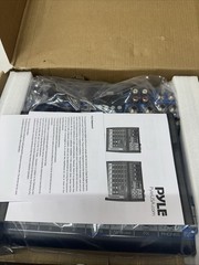 Pyle Bluetooth 8 Ch. Studio / DJ Controller Audio Mixer Console System PMXU83BT