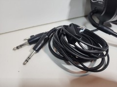 TELEX ECHELON aviation headphones w/ microphone headset 3 plug untested +C-57a