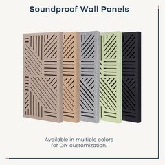 BUBOS 4 Pack Acoustic Wall Panels – Professional Self-Adhesive Sound Camel