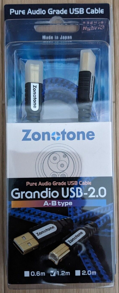 ZONOTONE GRANDIO USB-2.0 1.2m A-B [USB cable] / Japan / Airmail with Tracking